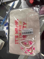 Makeup Pouch with Bracelets Set