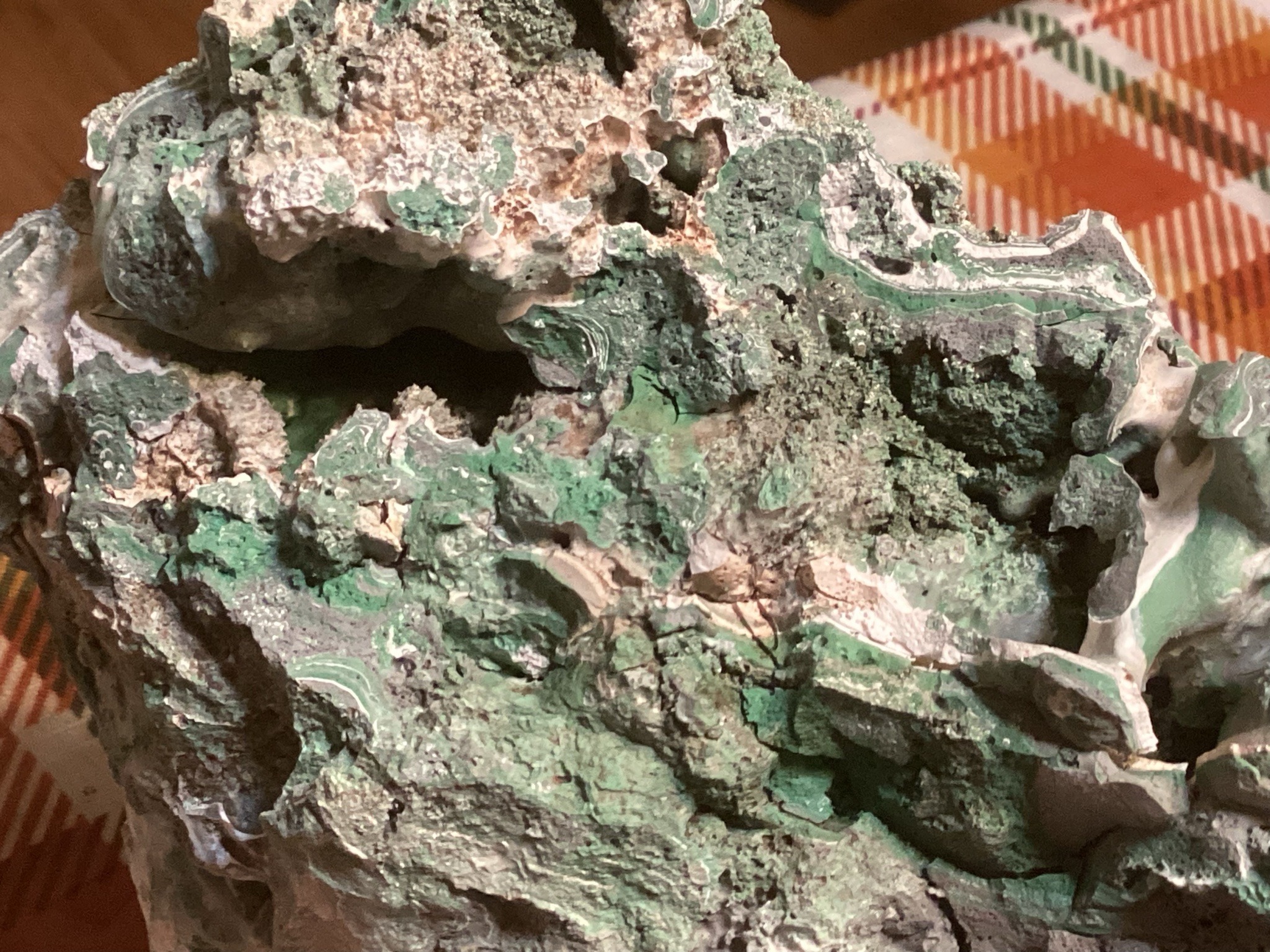 Submitted photo of Raw Malachite and Azurite Mineral Specimen