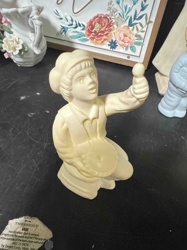 Boy Playing Drum Figurine or Cologne Decanter