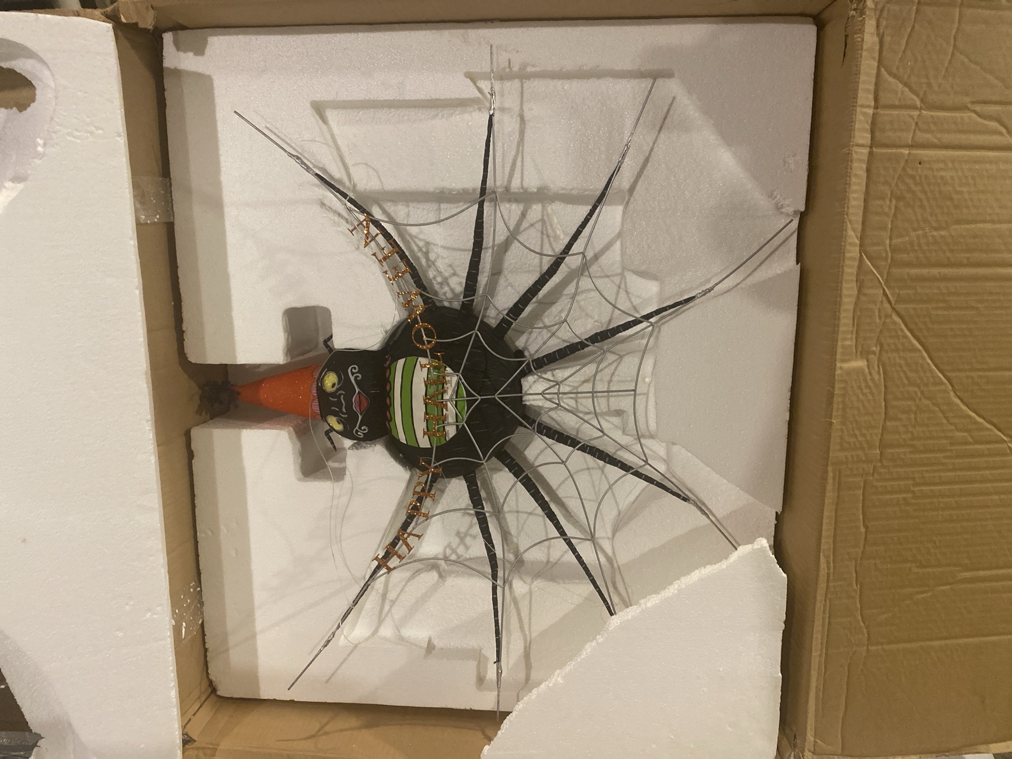Submitted photo of Halloween spider decoration