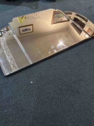 Art Deco Etched Vanity Mirror