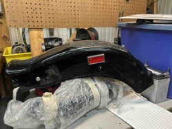 Motorcycle Rear Fender with Reflector