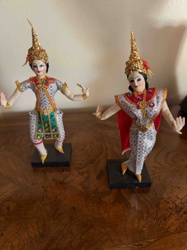 Pair of Thai Dancer Figurines