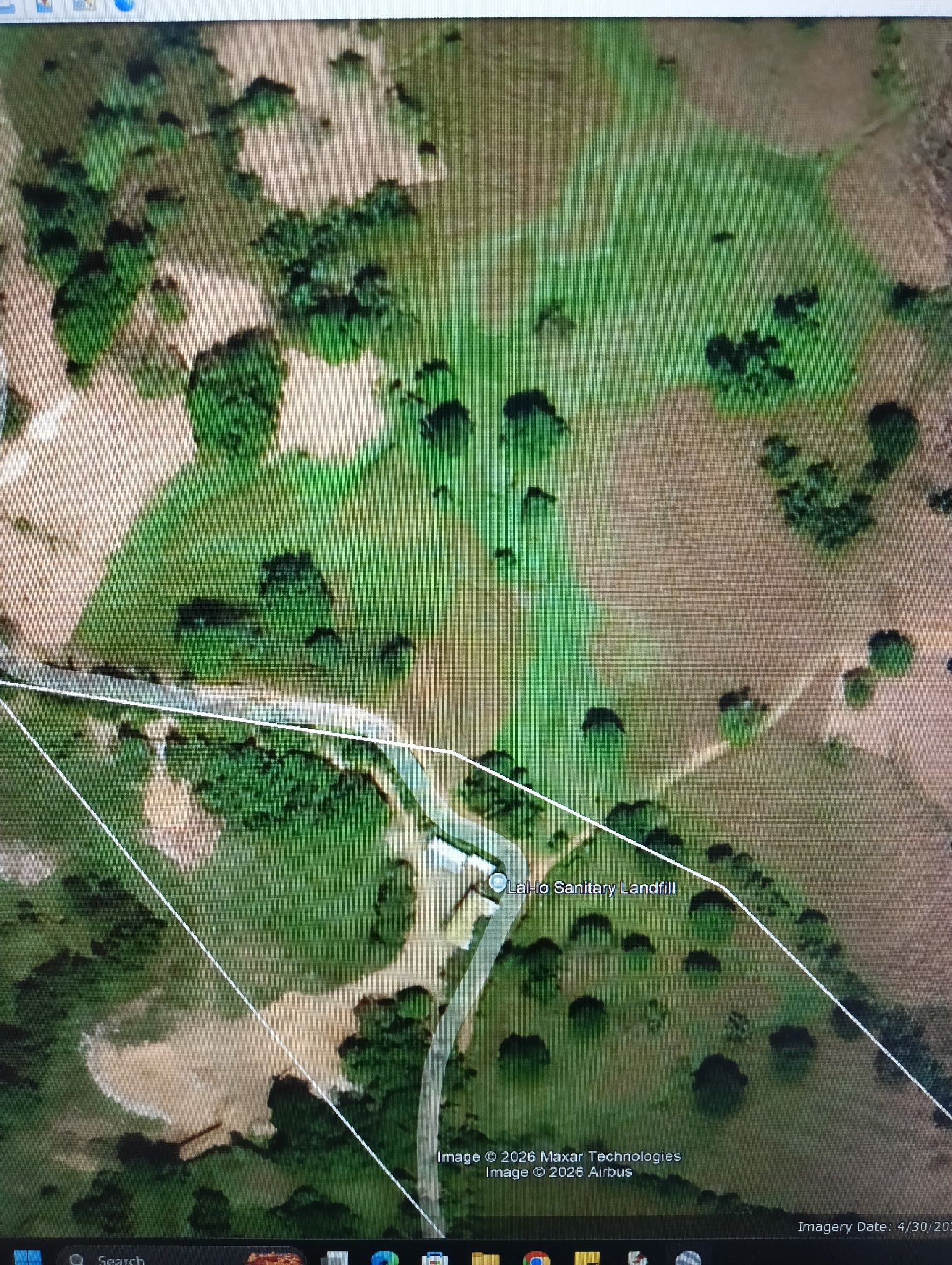 Submitted photo of Satellite Aerial Map of Land Area
