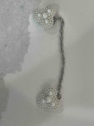 Pearlescent Heart Shaped Sweater/Dress Clips