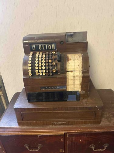 National Cash Register (NCR) Model with Wood-Grain Finish
