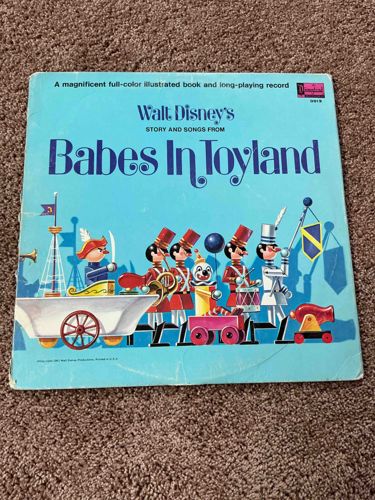 Walt Disney's Babes In Toyland Story and Songs Book and Record Set
