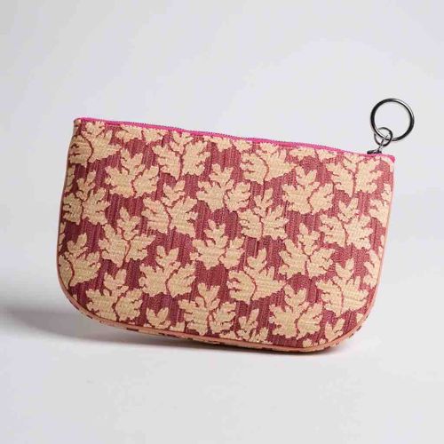 Floral Embroidered Coin Purse
