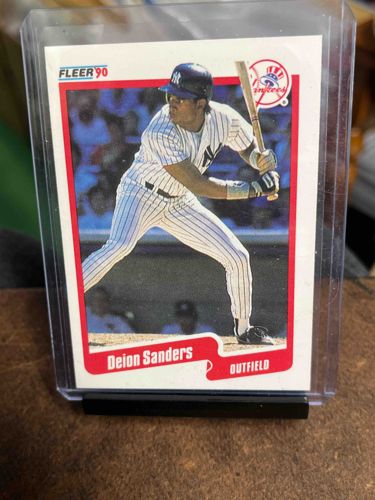 1990 Fleer Deion Sanders #61 Baseball Card