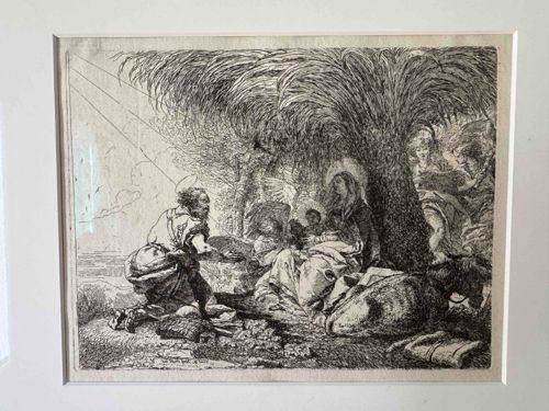 Religious Etching/Engraving attributed to Giovanni Domenico Tiepolo