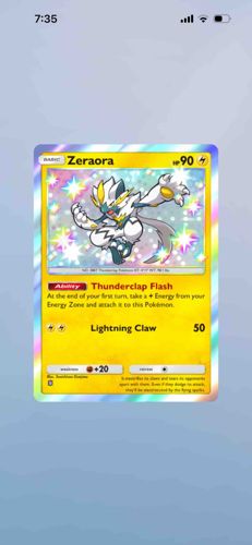 Pokemon TCG Zeraora Holo Promo SM100 Card