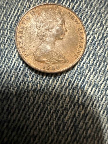 1980 New Zealand 1 Cent Coin