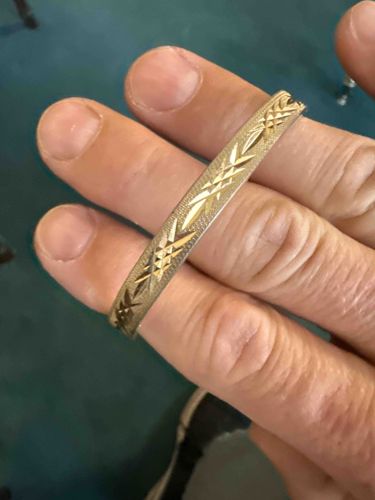 Vintage Engraved Bangle Bracelet