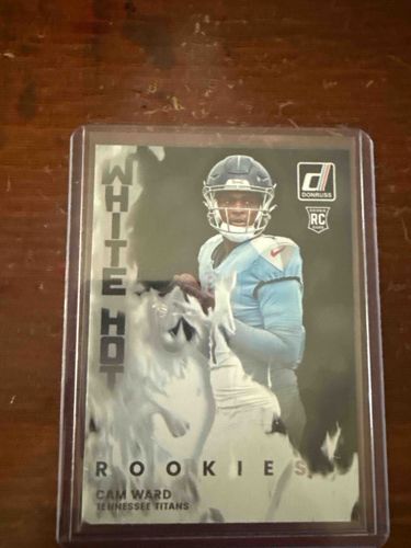 2024 Donruss Football 'White Hot Rookies' Cam Ward Insert Card