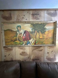 Pastoral Scene Oil Painting of a Female Harvester