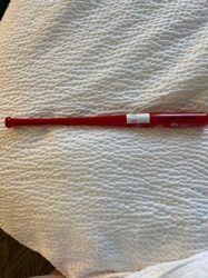 Commemorative Miniature Red Baseball Bat