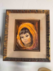 Portrait of a Woman in an Orange Headscarf