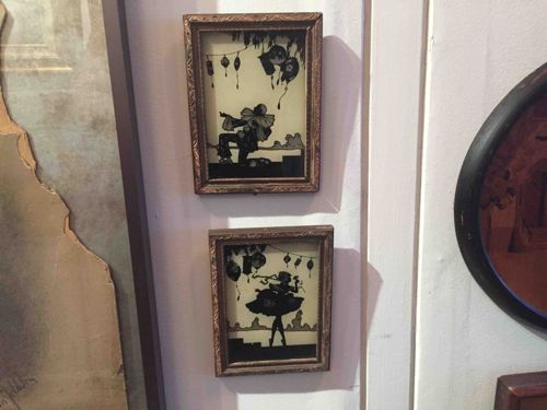Vintage Shadow Box Silhouettes