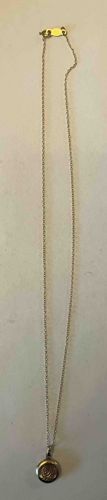 14k Gold Locket and Chain