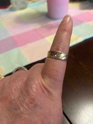 Bi-Color Gold and Diamond Band Ring