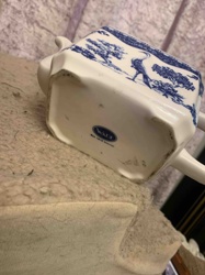 Wade Blue and White Chinoiserie Porcelain Pitcher