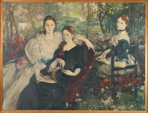 Three Women in a Garden