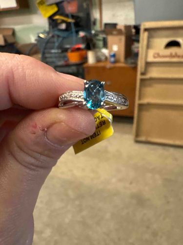 Oval Gemstone Ring with Diamond Accents