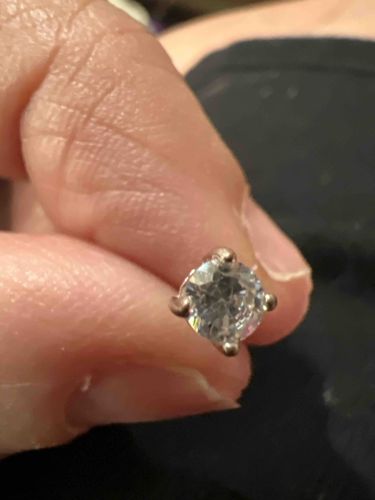 Round Brilliant Cut Solitaire Stud Earring