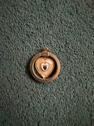 Sacred Heart Spinning Charm Pendant