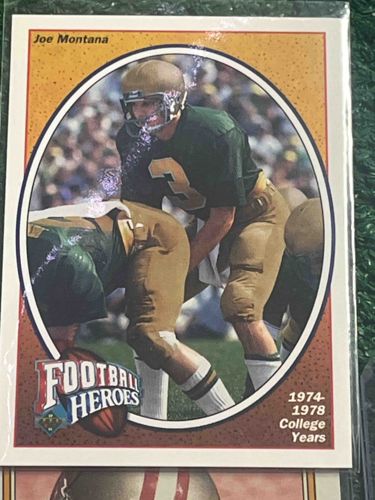 1991 Upper Deck Football Heroes Joe Montana (College Years) #1