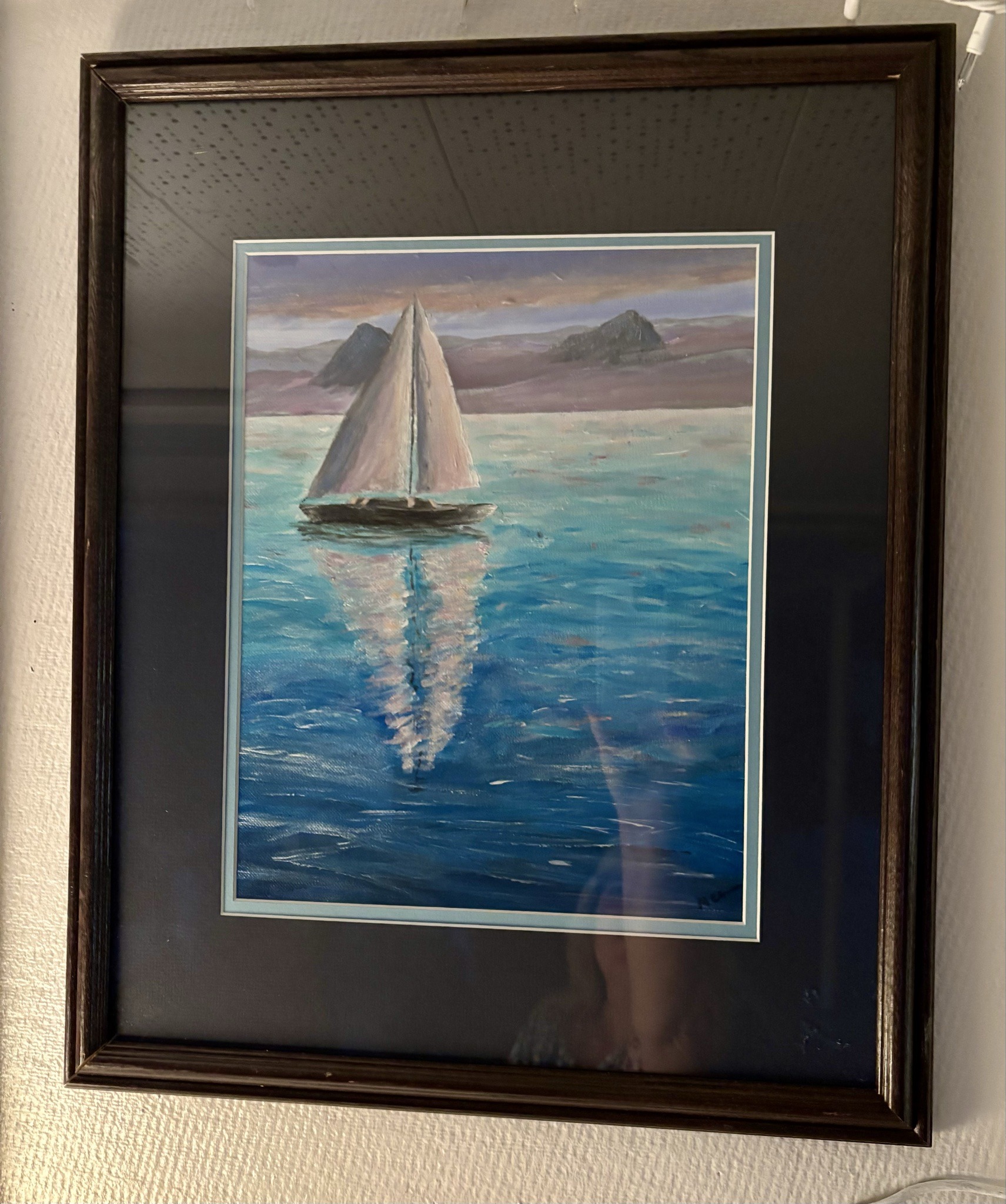 Sailboat Seascape by Mary Chesney