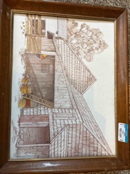 Architectural Homestead Print, Signed TiMAssA