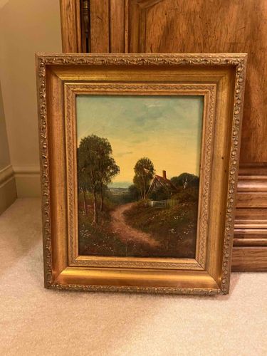 George Cole Style Landscape Oil Painting