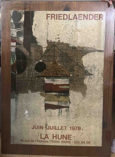 Friedlaender Exhibition Poster, La Hune, June-July 1978