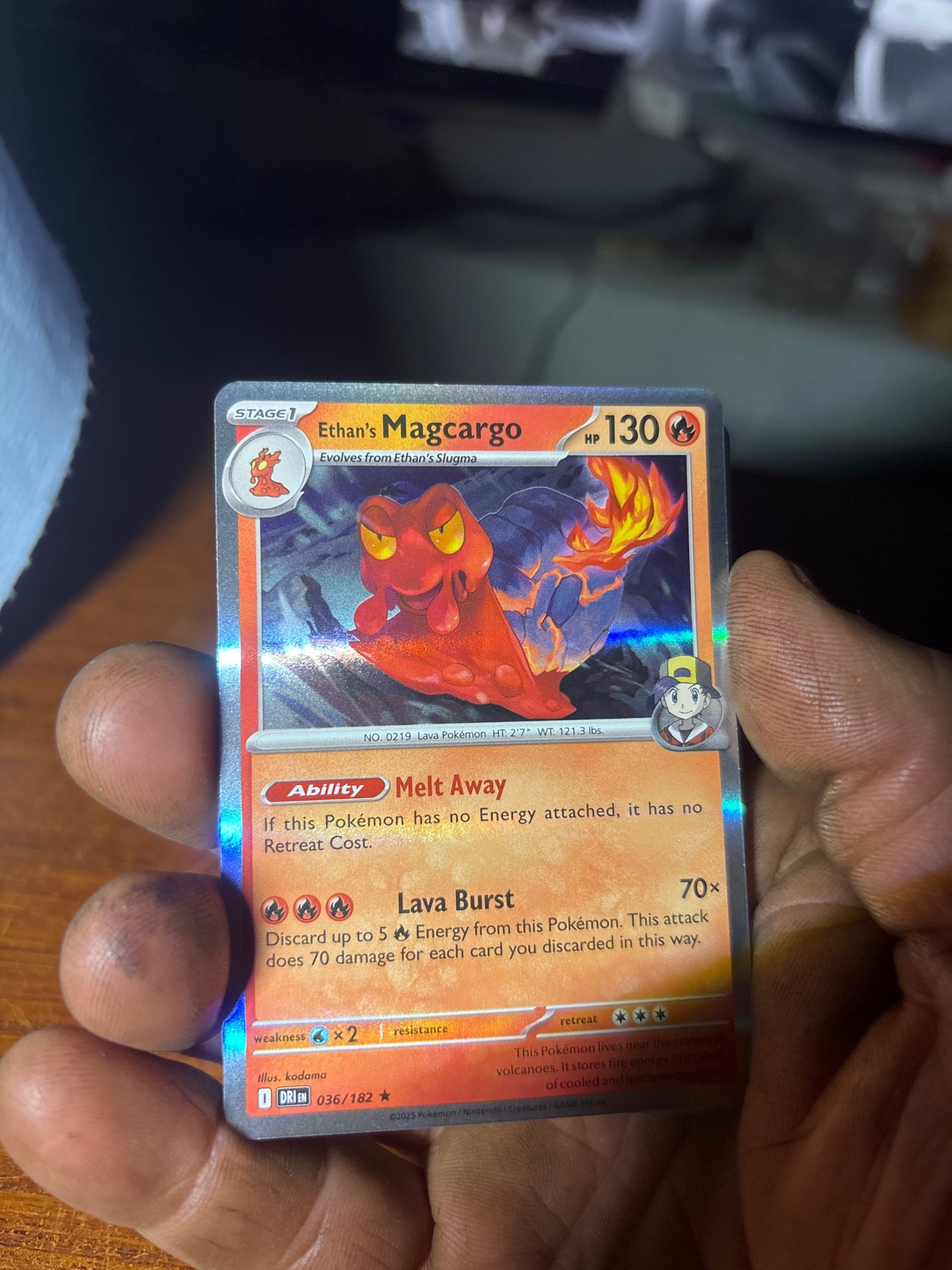 Submitted photo of Ethan's Magcargo (not authenticated)