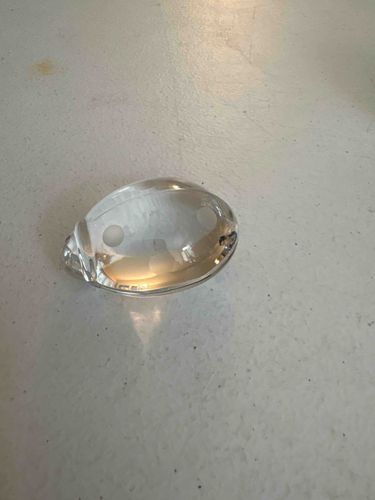 Signed Baccarat Crystal Ladybug Paperweight