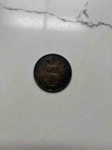 British One Penny Coin (Britannia type)