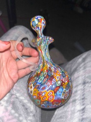 Murano Millefiori Glass Decanter/Bottle