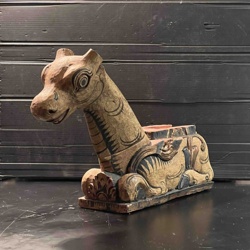 Antique Carved Wooden Animal Figure