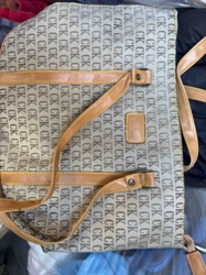 CK Monogram Canvas Shoulder Bag