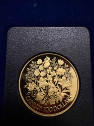 1978 Canadian $100 Gold Coin "Wild Rose and Other Wildflowers"
