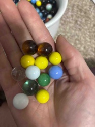 Assorted Vintage Glass Marbles
