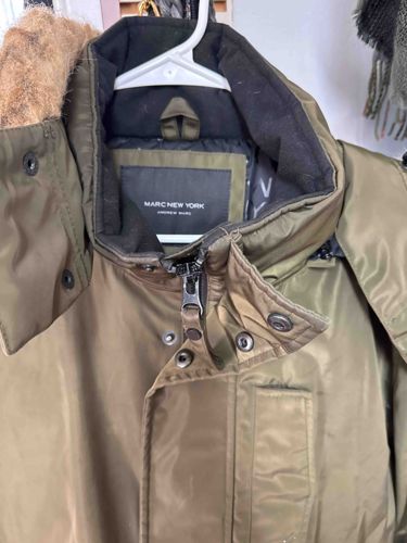 Marc New York by Andrew Marc Men's Faux Fur Trimmed Parka