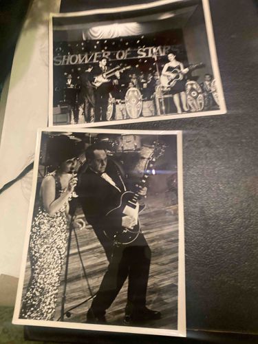 Vintage Black and White Performance Photographs of Mary Ford and Les Paul