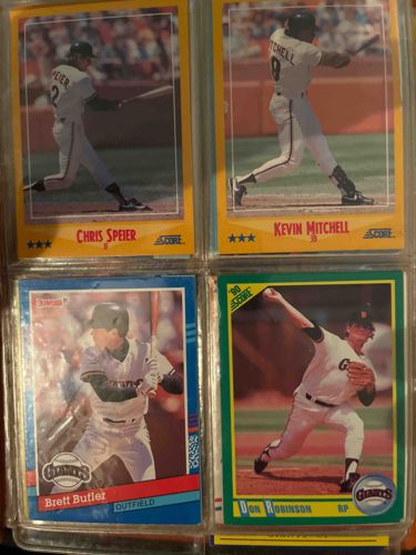 San Francisco Giants Baseball Card Collection (Late 1980s - 1990)