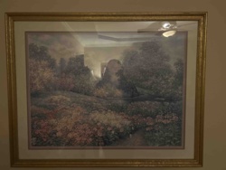 Framed Romantic Landscape Print