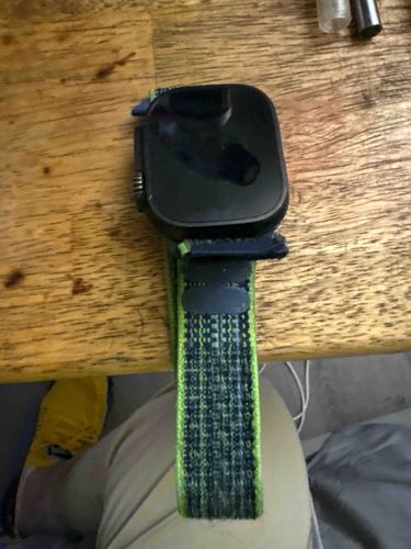 Apple Watch Ultra with Green Alpine Loop