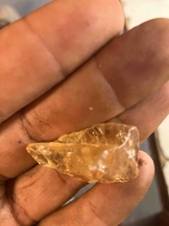 Rough Amber Gemstone Fragment