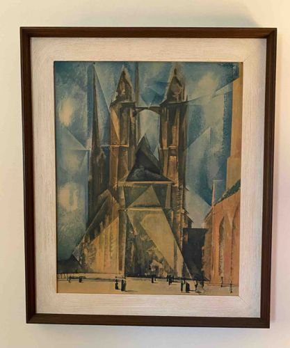 Cubist / Futurist Style Cathedral Art Print