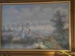 Field of Flowers Oil Painting